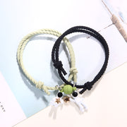 A Pair Of Adjustable Hair Ropes For Lovers Bracelet