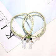 A Pair Of Adjustable Hair Ropes For Lovers Bracelet