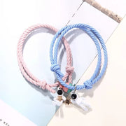 A Pair Of Adjustable Hair Ropes For Lovers Bracelet