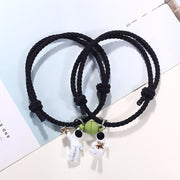A Pair Of Adjustable Hair Ropes For Lovers Bracelet