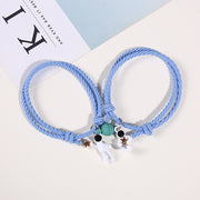 A Pair Of Adjustable Hair Ropes For Lovers Bracelet