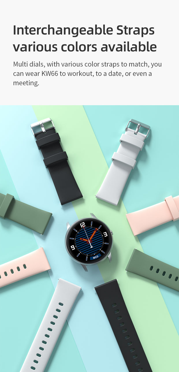 Smart Watch IMILAB KW66 Men Bluetooth IP68 Waterproof Sport Fitness 