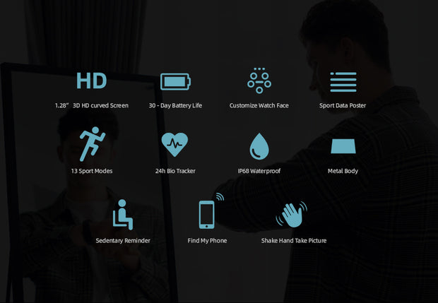 Smart Watch IMILAB KW66 Men Bluetooth IP68 Waterproof Sport Fitness 